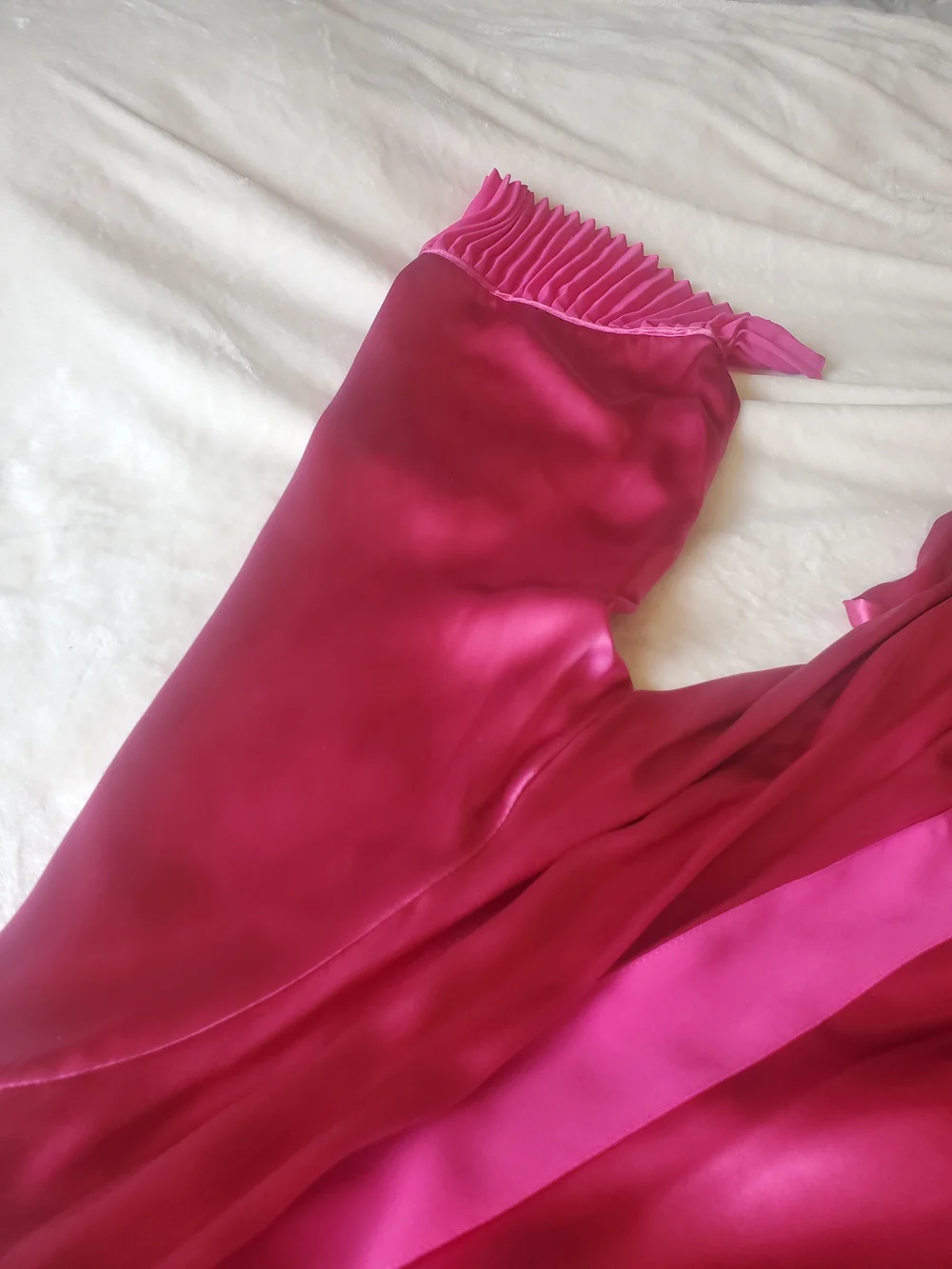 Vintage Silk Robe Set XL Valerie Stevens Pink 90s Boudoir Lingerie Lounge - Picture 6 of 16